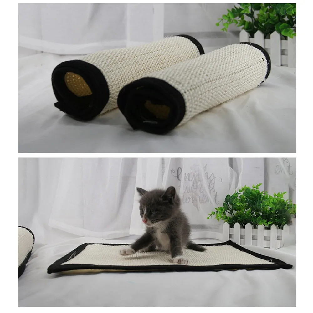 Когтеточка из сизаля для кошек подстилка игр защиты кошачьего дерева мебель
