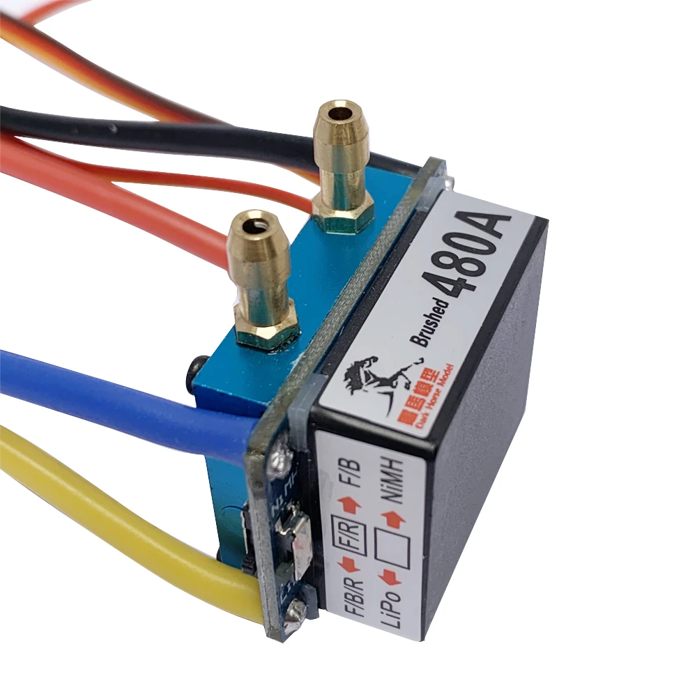 Svviss RC Boat 480A ESC Water Cooling Brushed Motor Speed Controller Dual Mode Regulator Band Brake for 1:10 Car Bait | Игрушки и хобби