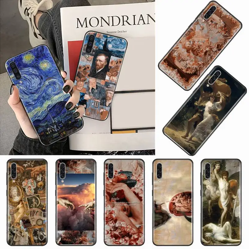 

Renaissance Aesthetic art painting Phone Case For Samsung galaxy A S note 10 7 8 9 20 30 31 40 50 51 70 71 21 s ultra plus