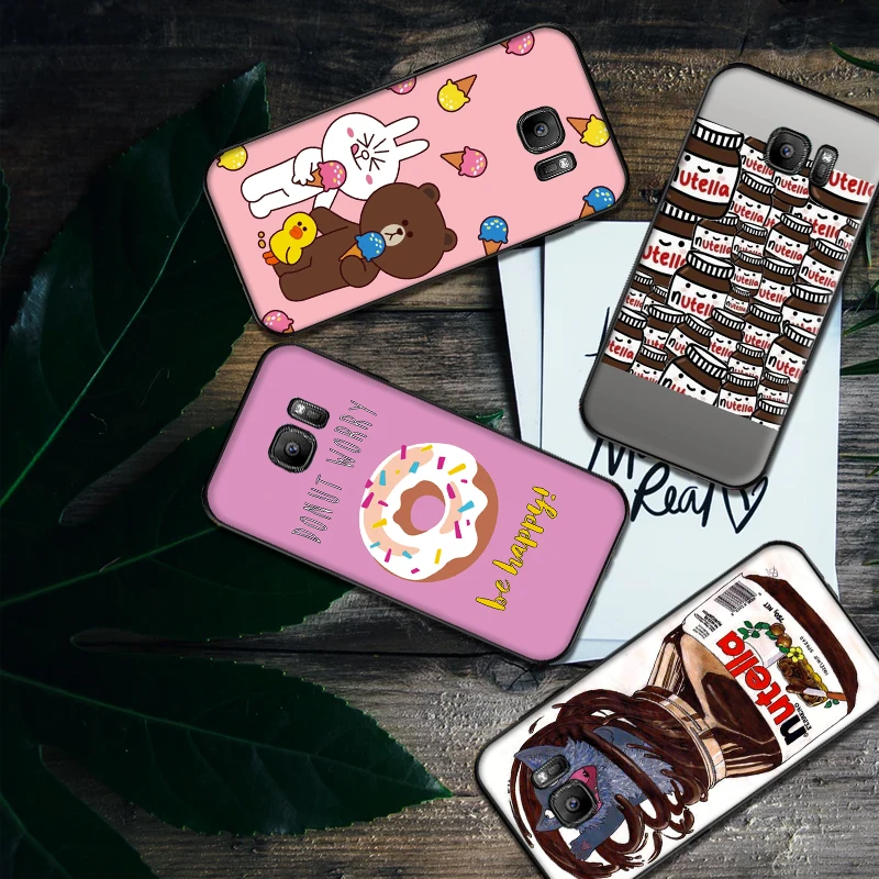 Brown box and two bears soft silicone Phone Case for Samsung Galaxy S6 S8 Edge S7 S9 Plus S10 S10E Note 9 8 Cover | Мобильные