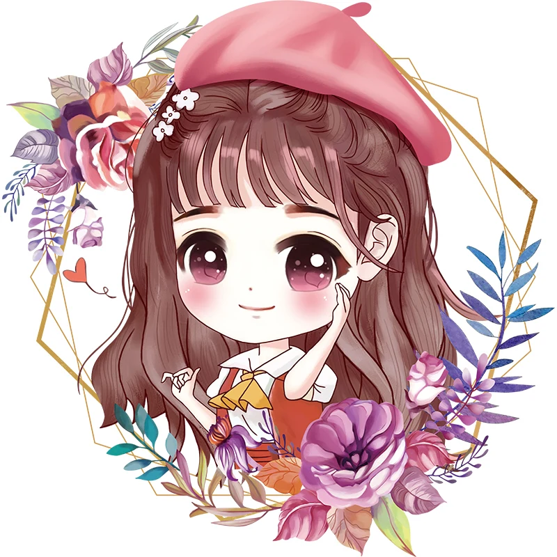 

Cartoon Cute Girl Wall Stickers Girl Room Kawaii Room Decor Anime Art Painting Aesthetics Posters Kids Room Decoration Removable