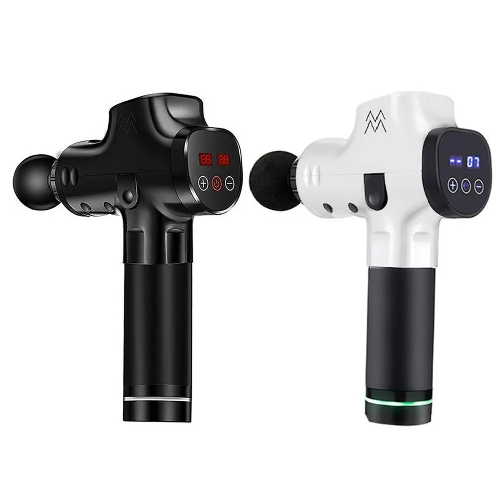 New massage gun physiotherapy instrument mute touch screen console massage gun electric gun massage relieve pain