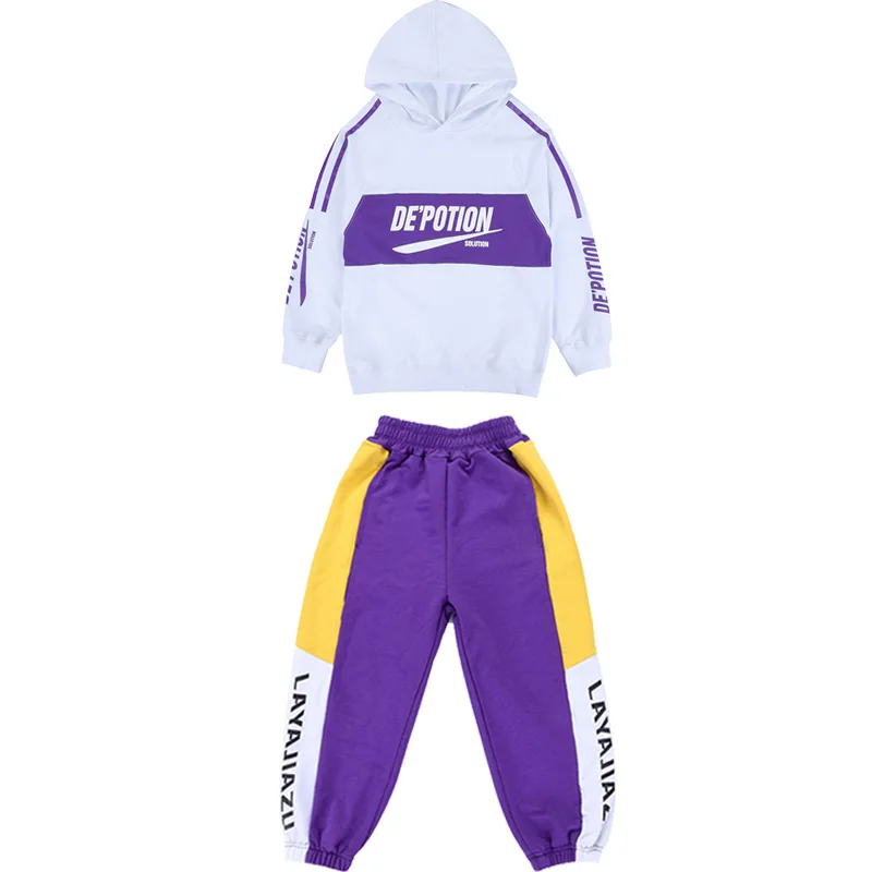 Костюмы для джазовых танцев Детский костюм в стиле хип-хоп Свободные Детские