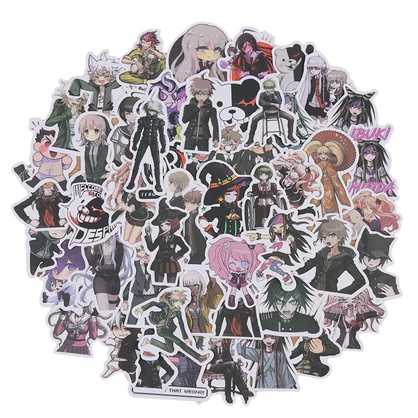 50 шт./упак. Danganronpa Водонепроницаемая наклейка для игры сделай сам сноуборда