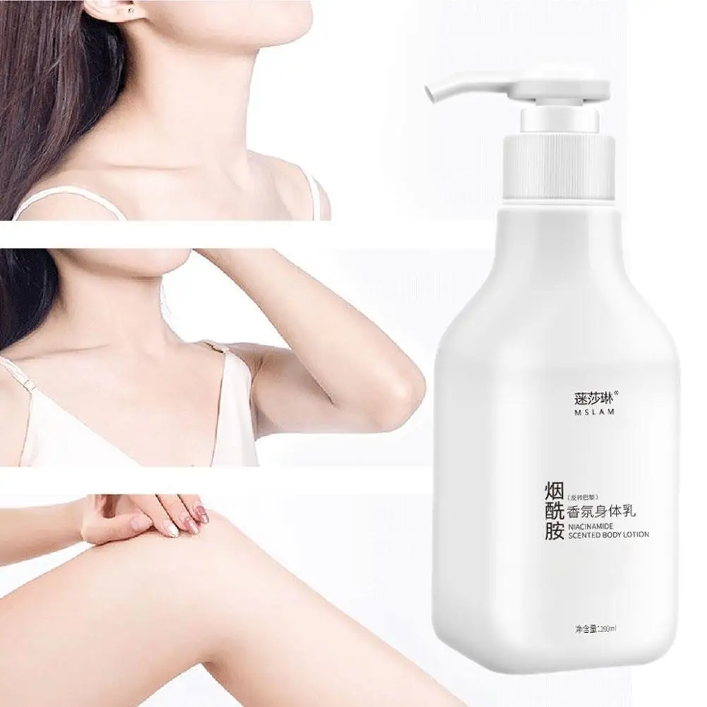 

Niacinamide Whitening Moisturizing Brighten Fragrance Body Lotion Remove Rough Skin Body Cream 200ml