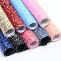 jojo bows 2230cm chunky glitter sequin fabric shiny solid sheets diy hair bows material apparel sewing home textile bed sheets