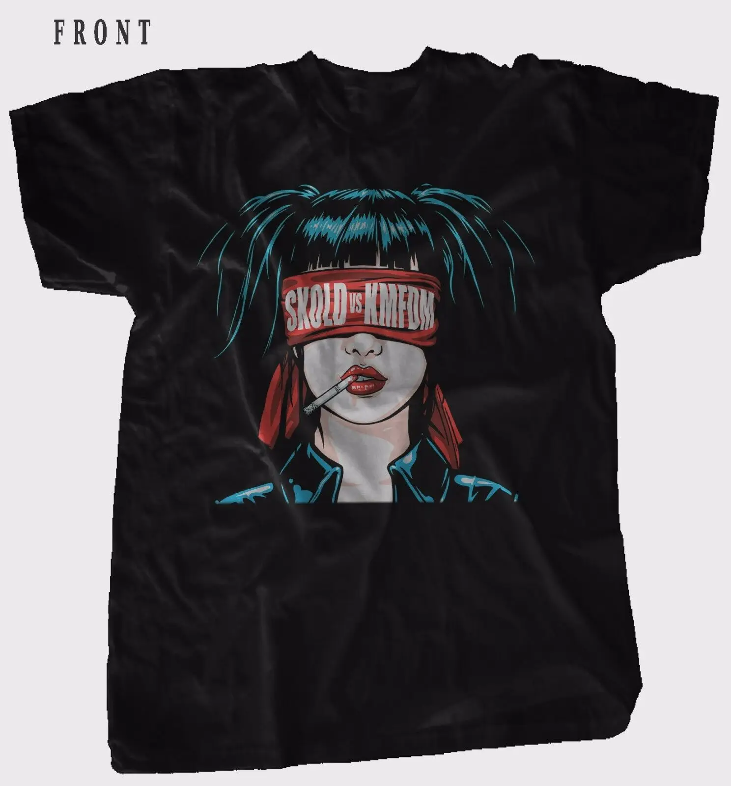 Мужская футболка KMFDM Skold VS Industrial rock масс MDFMK размеры от S до 7XL крутая с круглым