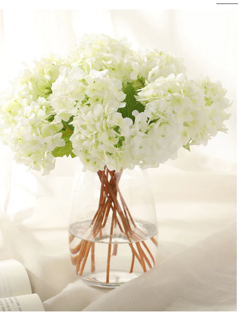 

Artificial Flowers Hydrangea Branch Wedding Decoration Silk Plastic Flower Fake Flower Party Home Decor