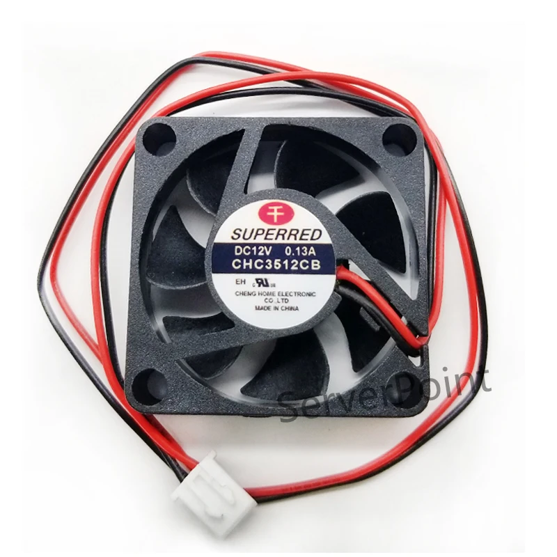 

original NEW CHC3512CB DC 12V 0.13A 35x35x10mm 2-Wire Fan