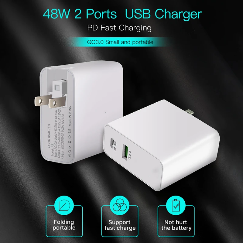 HKHUIBANG зарядка для телефона QC4.0 3 0 iPhone 11 /Samsung /Huawei 30W pd зарядное устройство