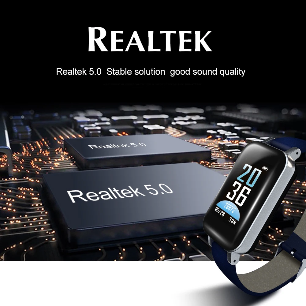 T89 TWS смарт-бинауральные Bluetooth наушники умные часы с наушником водонепроницаемый