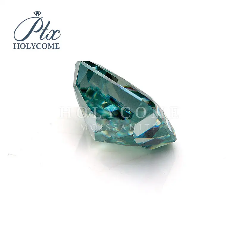 

12*14mm Blue color radiant cut rectangle shape moissanite loose diamond for jewelry making