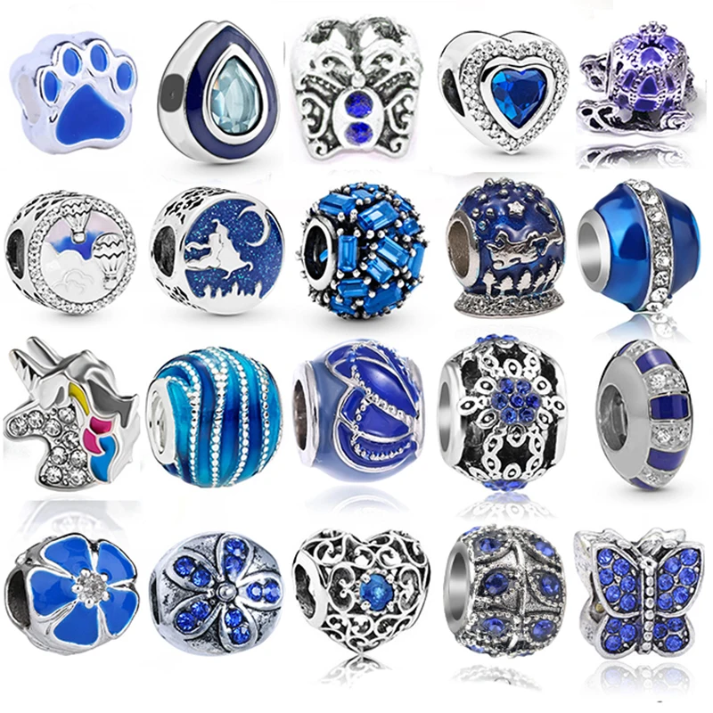 

2Pcs/lot Purple Charm String Beads, Used For Brand Bracelet Jewelry Gifts Make, DIY Men And Women Fine Bracelet Jewelry Gifts