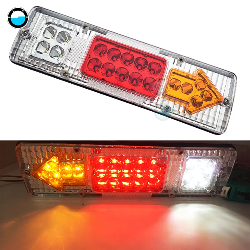 12 V/24 V светодиодный задний фонарь грузовик светильник задние фонари заднего хода для прицепов указатель поворота Предупреждение светильник грузовик каравана Стоп задний индикатор светильник