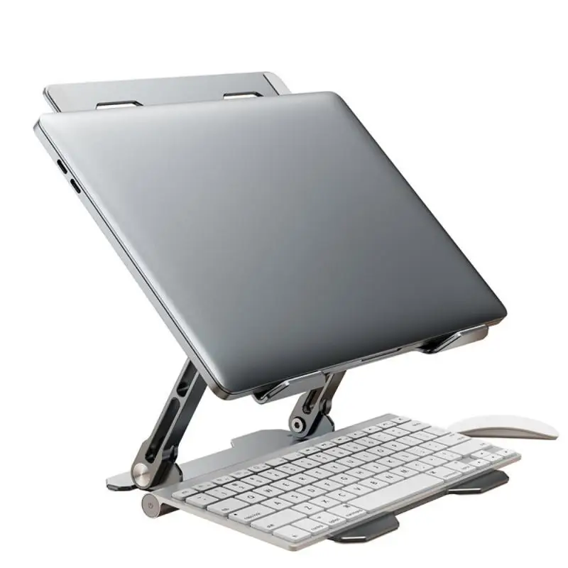 

11-17inch Aluminum Alloy Adjustable Laptop Stand Portable Computer Stand Riser Compatible With All Laptop Stand Holder Antiskid