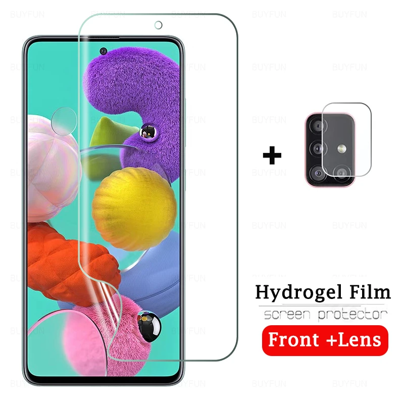 

Мягкая защитная пленка для samsung a71, закаленное защитное стекло для samsung a51, a31, sansuma50, пленка для объектива камеры, не стекло