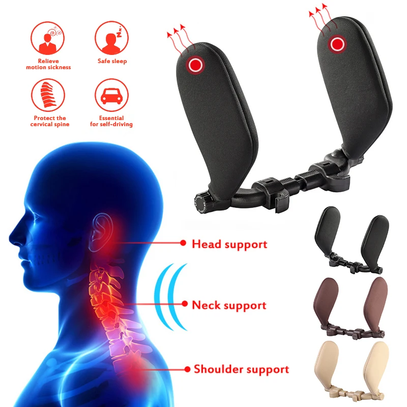 

ADJUSTABLE U-shaped Car Sleep Neck Support Travel Pillow HK Car Seat Supports For Children Interior Accessories Car Accessories