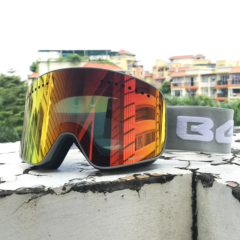 Лыжные очки BOLLFO с магнитными двухслойными поляризованными линзами