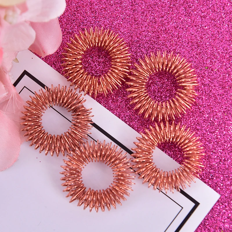 

5 Pcs Finger Massage Ring Acupuncture Ring Home Use Health Care Body Massager Relax Hand Massage Finger Lose Weight Hand Care