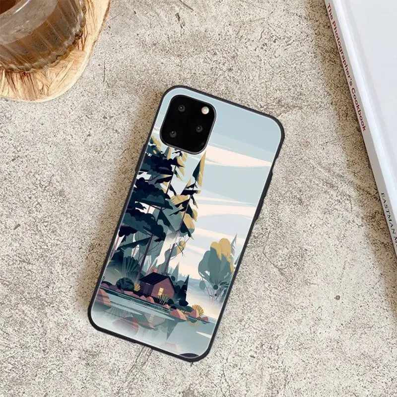 

Black Soft Silicone Aesthetic Art Phone Cases For Iphone 6 6s 7 8 Plus XR X XS XSmax 11 12 Pro Mini Max