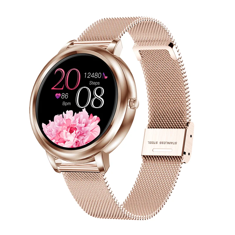 MK20 Smart Watch 2021 Full Touch Screen 39mm Diameter Women Smartwatch For Ladies And Girls Compatib