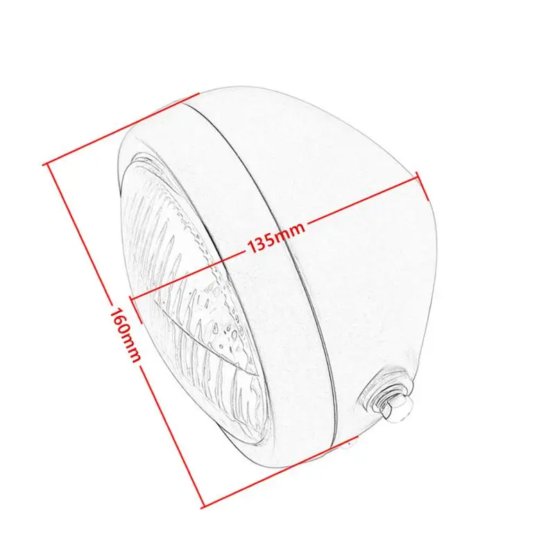 Металлическая передняя фара для мотоцикла 6 5 дюйма галогенсветильник желтый