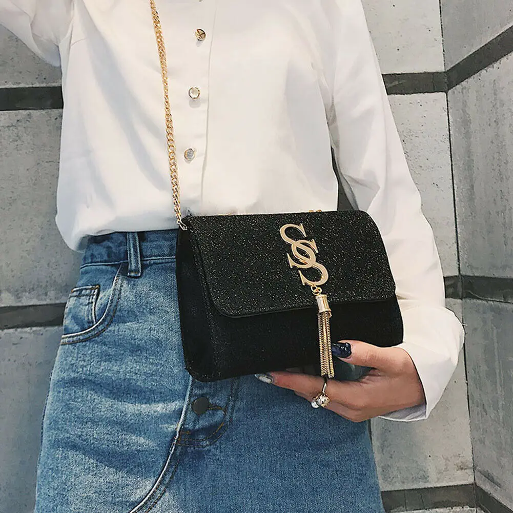 

Trend Letter Tassel Chain Messenger Bag 2020 NEW Fashion Women Shoulder Bag