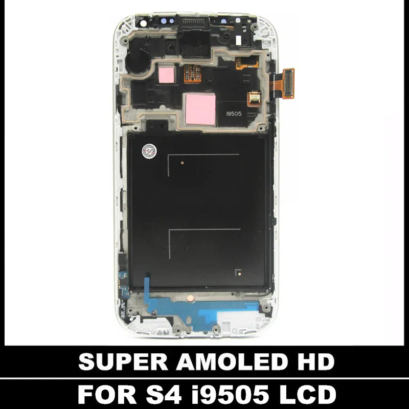 100% протестированный AMOLED lcd S для samsung Galaxy S4 i9505 ЖК-дисплей сенсорный экран Рамка