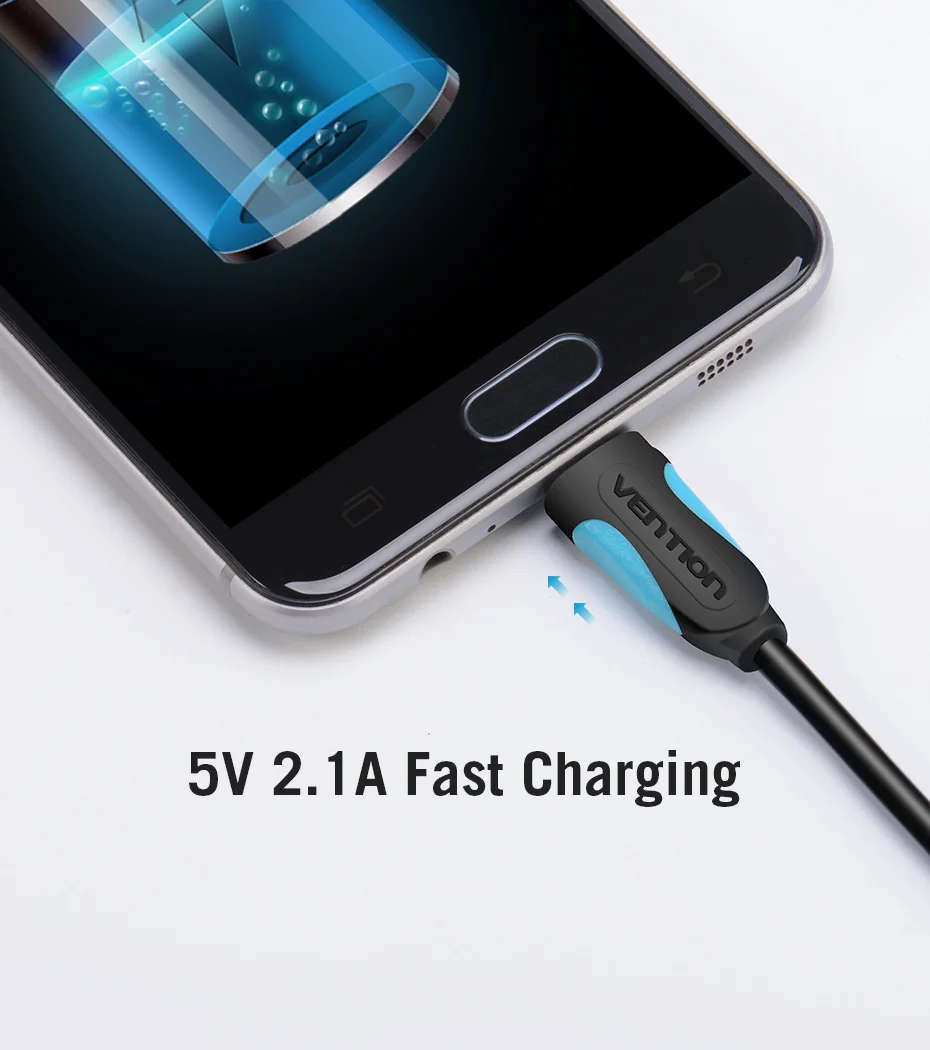 Vention Micro USB кабель провод для быстрого заряда для Android мобильного телефона синхронизации данных Кабель зарядного устройства 3 м 2 м 1 м для samsung htc Xiaomi sony