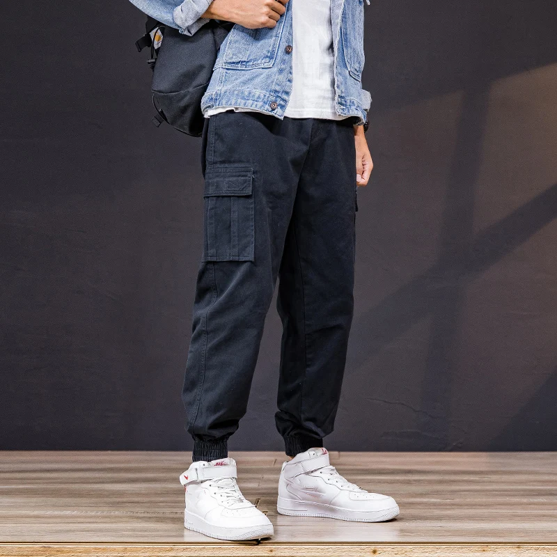 Брюки-карго мужские камуфляжные 100% хлопок свободные брюки в стиле милитари