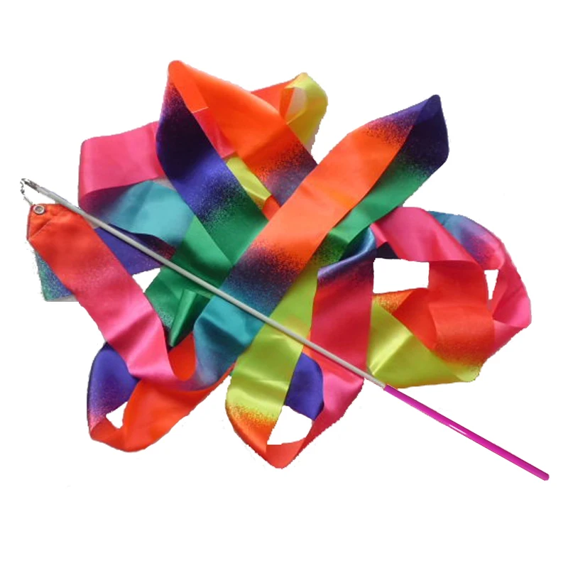 Лента для танцев в тренажерном зале 6 шт. радужная лента ритмической гимнастики