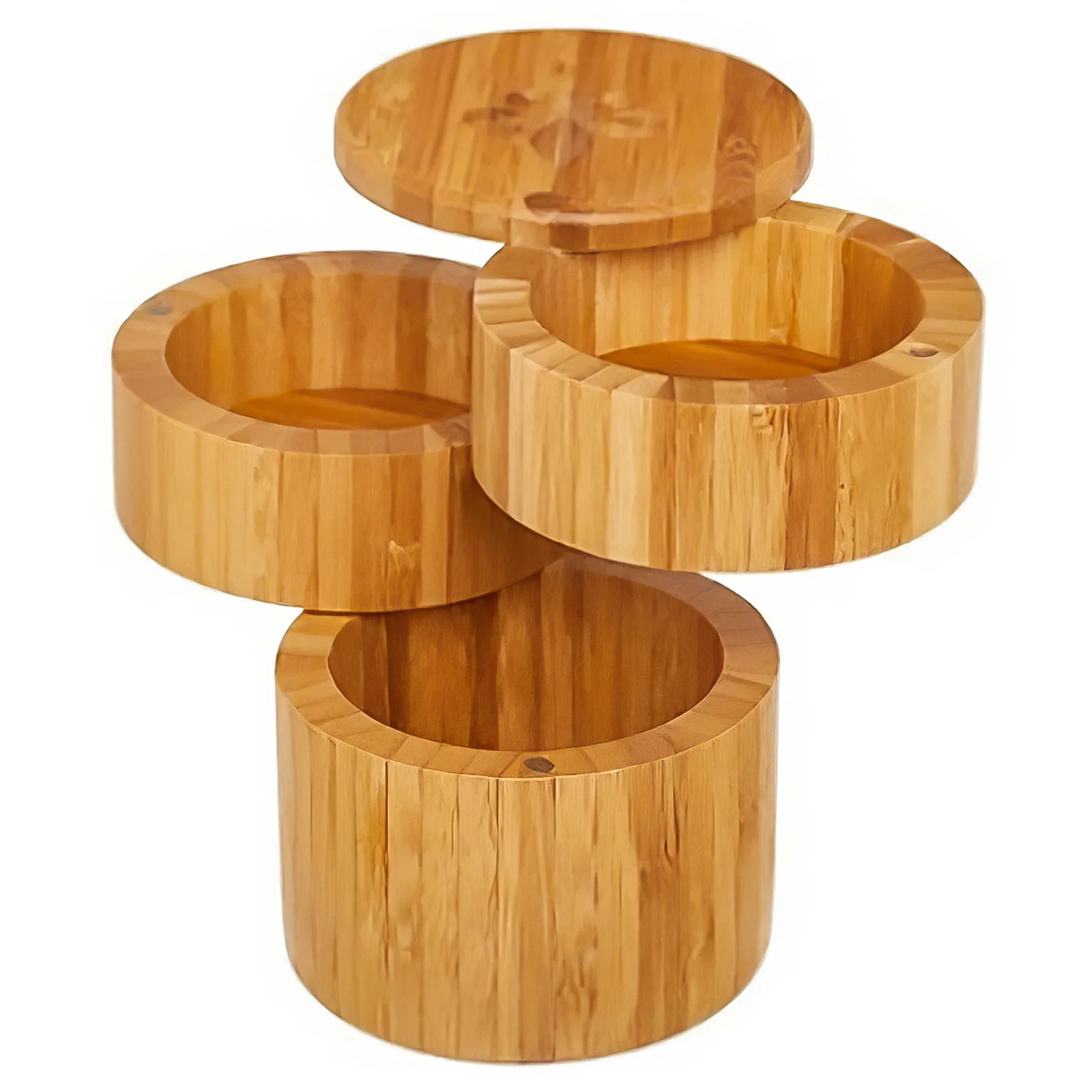 

Kitchen Bamboo Spice Storage Box Pepper Box Sugar Box Spices Seasoning Holder With Cover Kitchen Supplies