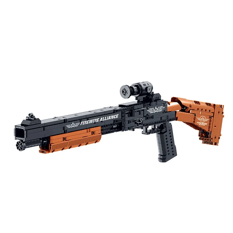 

051001 Bernelli M4 Building Blocks With Sight 1137pcs Bricks Toy Including 8 Pcs Plastic Bullet