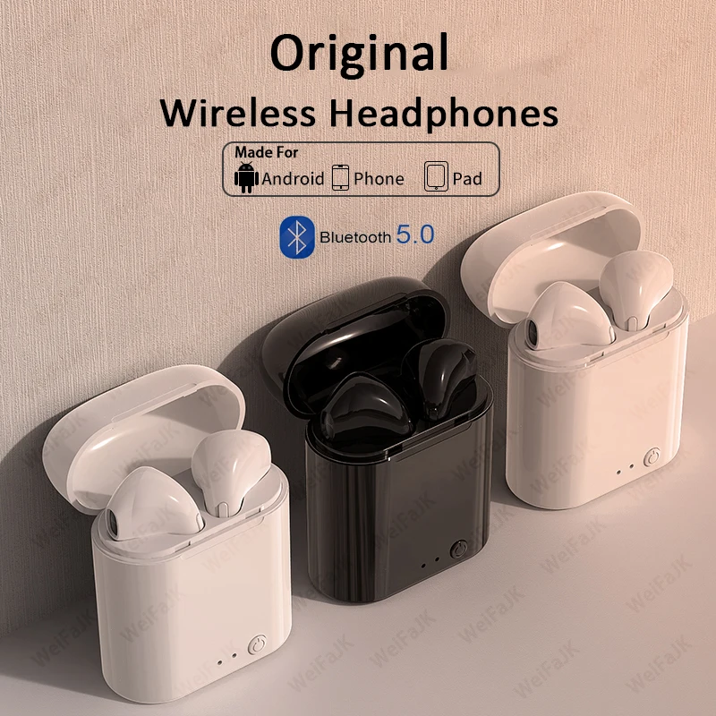 

Original i7s TWS Wireless Earpiece Bluetooth 5.0 Earphones Sport Earbuds Headset With Mic For smart Phone Xiaomi Samsung Huawei