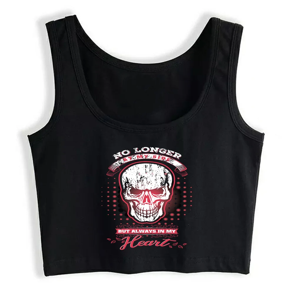 

Crop Top Women Skull Funny Grunge Aesthetic Gothic Y2k Tank Top Female Clothes