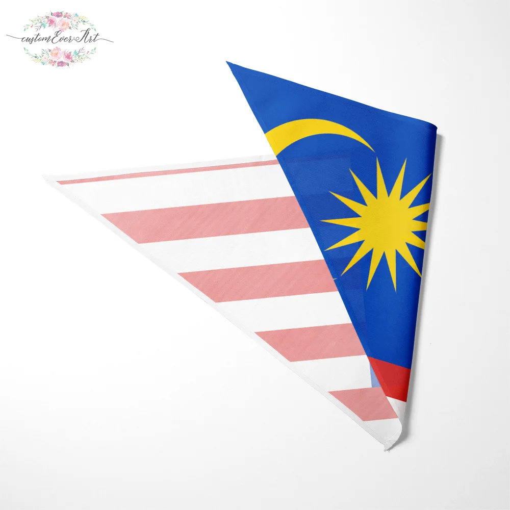 

The Malaysia flag dog bandana large pet scraf pet bandana for dog scarf dog neck scarf dog print scarf bandana