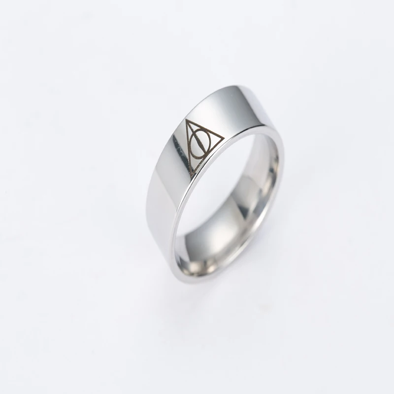Кольцо мужское из нержавеющей стали с треугольником 1 шт. | Украшения и аксессуары