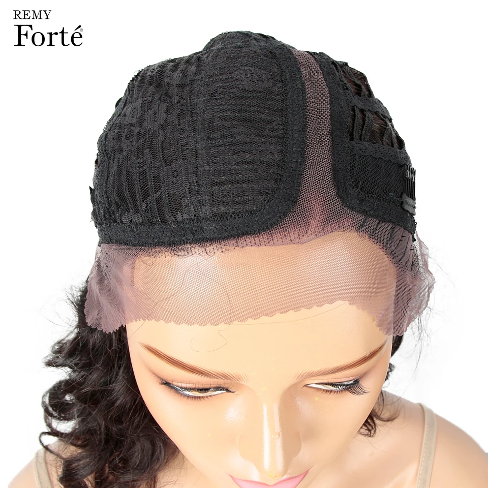 Remy Forte парики из натуральных волос на фронте 100% бразильские волосы человеческих с