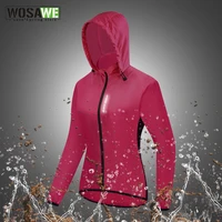wosawe womens windproof cycling jacket hooded riding bicycle clothing windbreaker reflective sports outdoor running bike vest