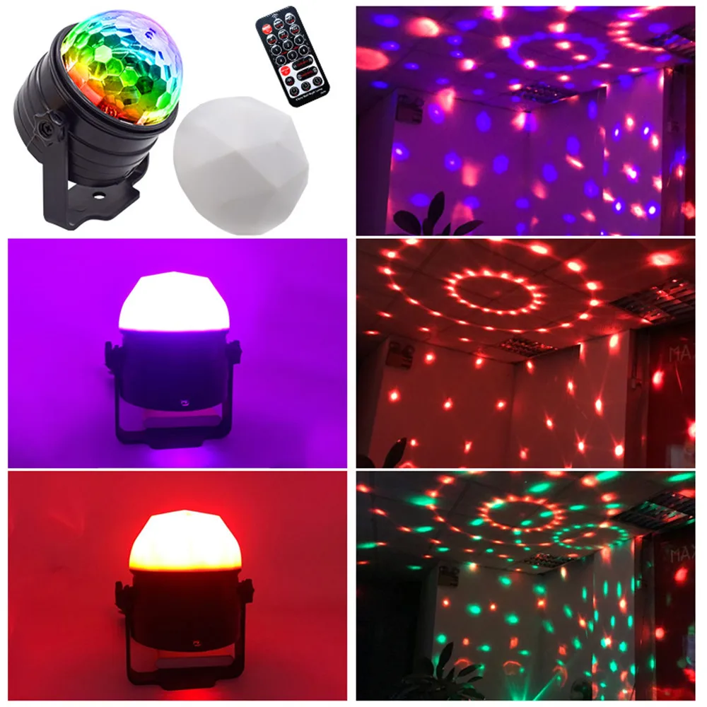 Лазерный вращающийся Звездный Ночной светильник мини USB RGB диско шар|Эффект