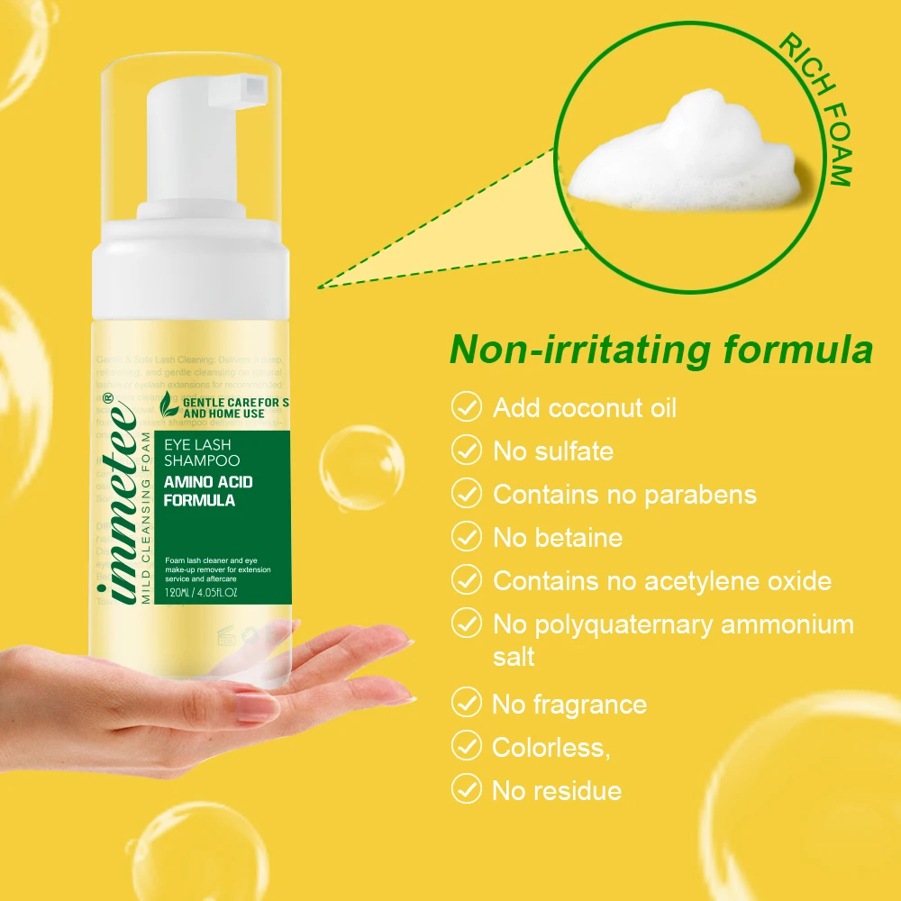 

High Quality 60ml Eyelash Shampoo Gentle Cleansing Eyelashes/Grafting Extension Eyelashes Mousse Foam Pro Eyelash Cleaner