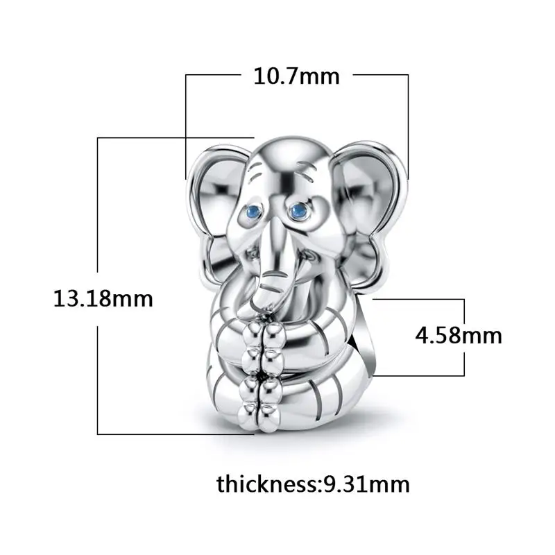 

DALARAN Lovely Elephant 925 Sterling Silver Beads Charms Fit Charms Silver 925 Original Bracelet Diy Jewelry Making