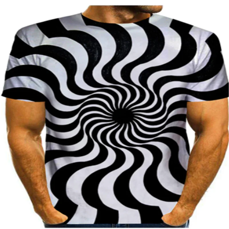 Футболка с коротким рукавом и принтом пейзажа | Мужская одежда