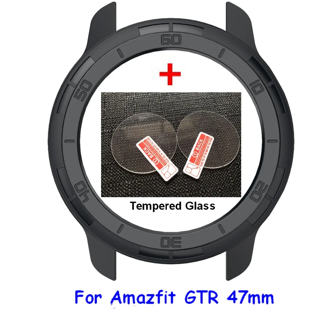 2 In1 Рамка ПК чехол для смарт браслета Amazfit GTR ремешок наручных часов ультра тонкая