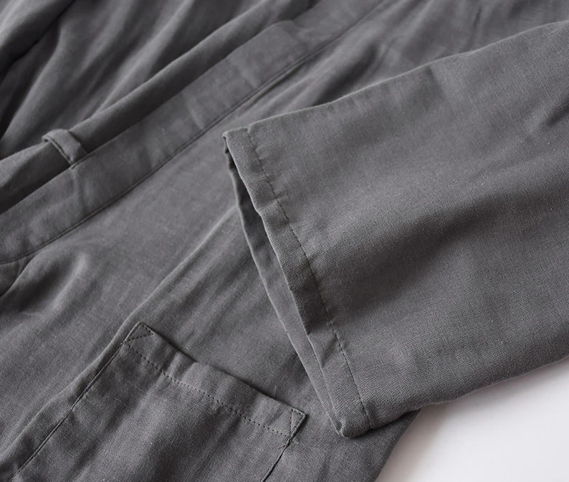 Кимоно одежда для сна мужчин традиционный японский халат пижамный комплект