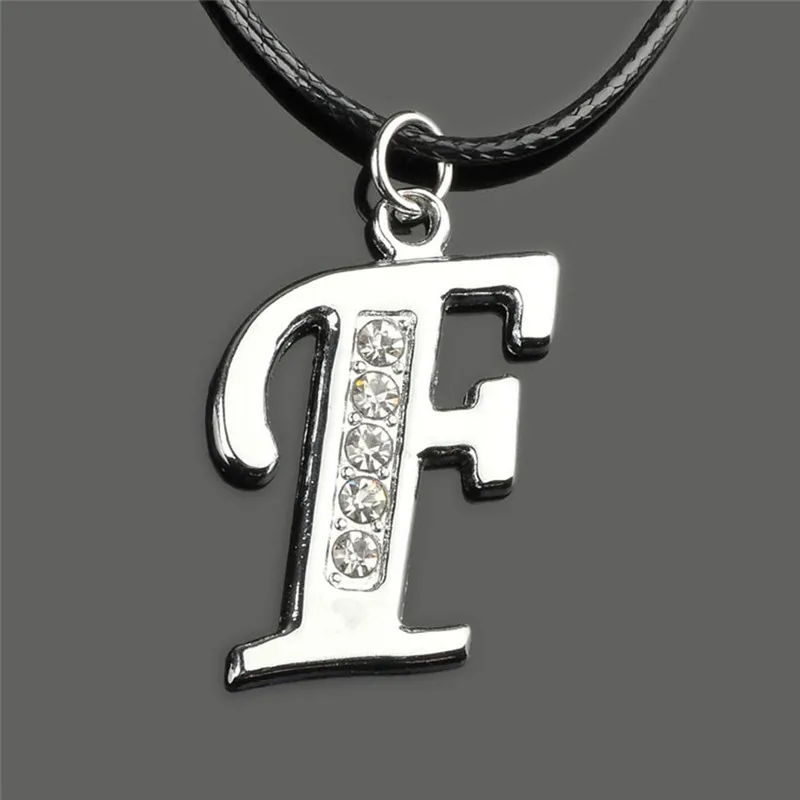 PINKSEE женские Серебристые Цвет с украшением в виде кристаллов Стразы A Z подвеской