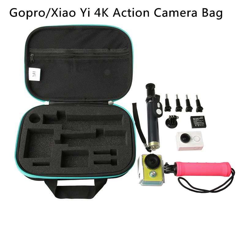 

Чехол для переноски Gopro, водонепроницаемый портативный чехол, сумка для хранения, дорожная сумка для Gopro Xiao Yi 4K, аксессуары для спортивных ка...