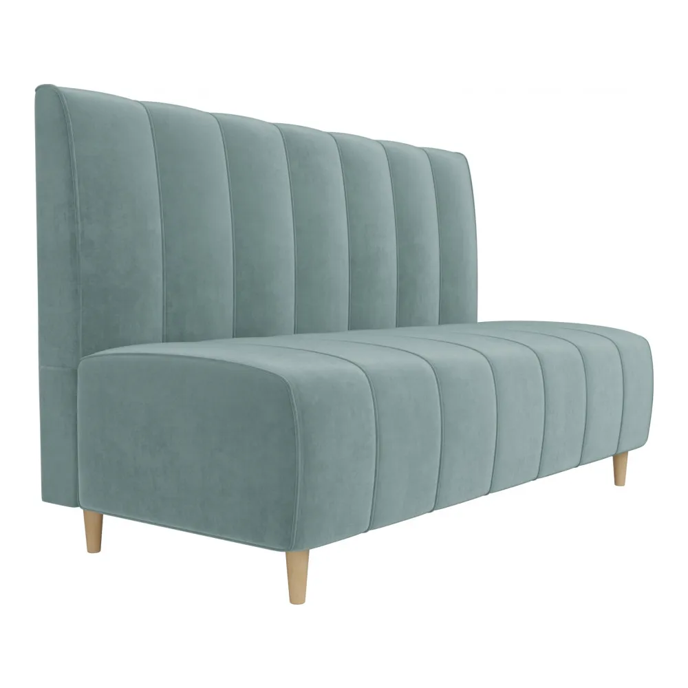 Диван прямой АртМебель Ральф велюр бирюза |