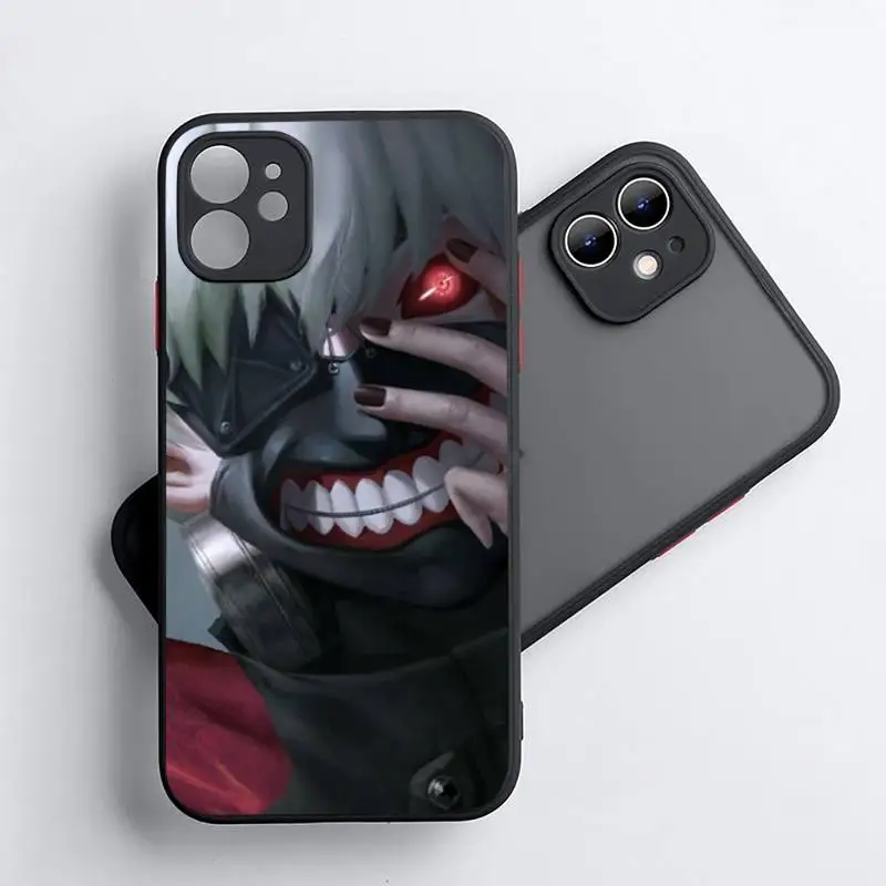 

Tokyo Ghoul Phone Case For iphone 12 11 8 7 plus mini x xs xr pro max matte transparent cover