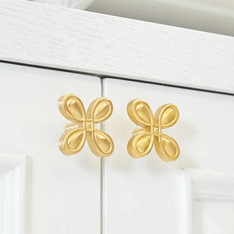 Современный Твердый латунный шкаф зеркальная Золотая мебель ручки для шкафа